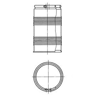 Tambor de acero abierto de diámetro reducido